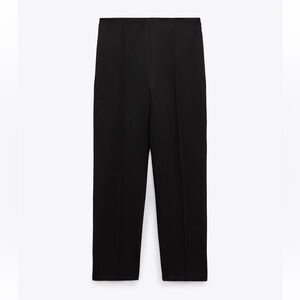 Minimal High Waist Black Pants